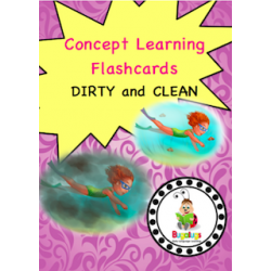 Adjective Flashcards - Dirty and Clean